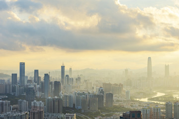 深圳都市风光全景