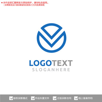 V字母标志logo