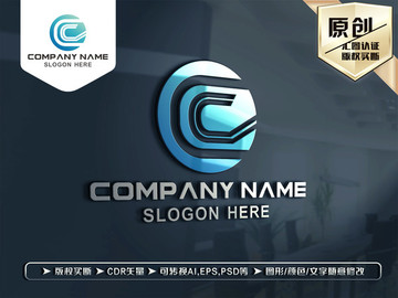 C字母标志LOGO设计