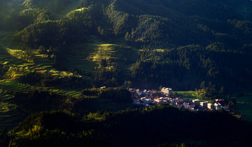 湖南衡阳常宁天堂山梯田