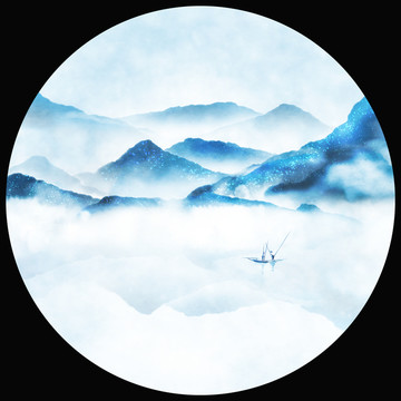 水墨山水畫