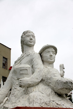 雕塑工人