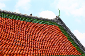曼谷大皇宫古建屋顶