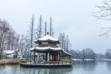 杭州茅家埠雪景