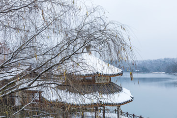 杭州茅家埠雪景