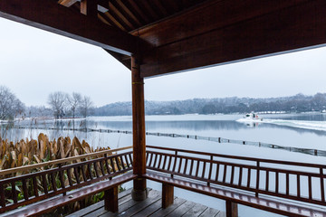 杭州茅家埠雪景