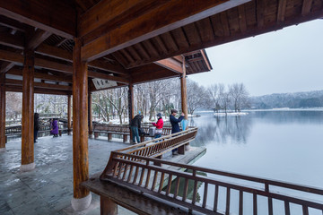 杭州茅家埠雪景