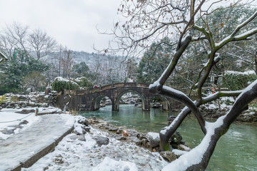 杭州太子湾公园雪景