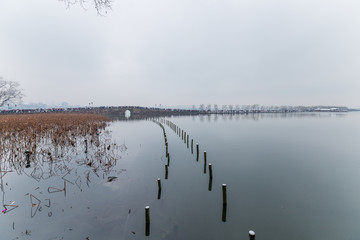 杭州西湖断桥雪景