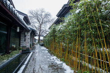 杭州西湖雪景