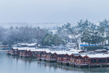 杭州西湖雪景