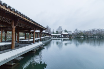 杭州浴鹄湾雪景