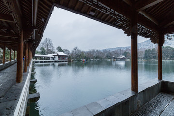 杭州浴鹄湾雪景