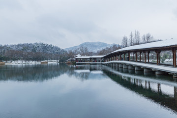 杭州浴鹄湾雪景