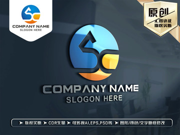 SC字母LOGO设计