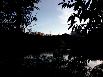 重慶彩云湖黃昏風(fēng)景