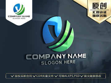 Y字母标志LOGO设计