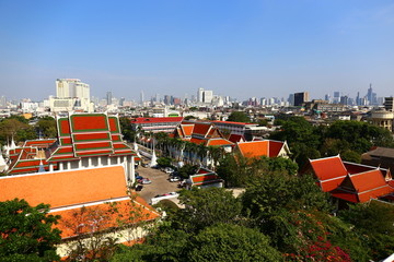 曼谷俯视古建屋顶