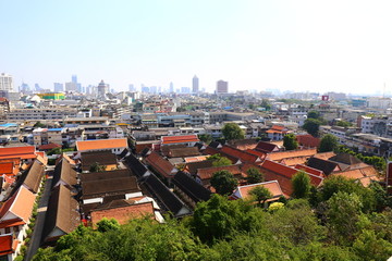 曼谷俯视古建屋顶