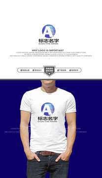A字母大氣LOGO設計企業(yè)標志