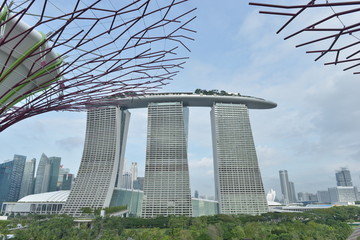 新加坡滨海湾金沙酒店全景
