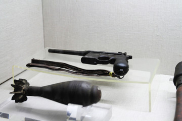百色起义纪念馆展品老式武器