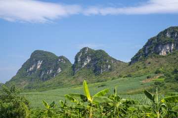 蓝天白云青山