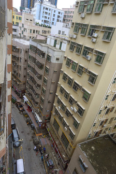 深圳城中村街道俯拍