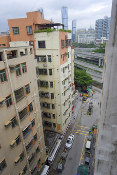 深圳城中村街道俯拍