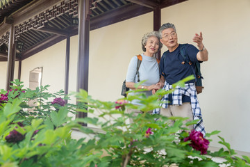 老年夫妻旅游