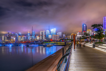 青岛浮山湾夜景