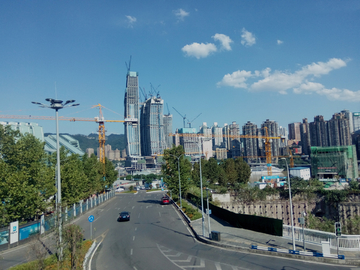 重庆千厮门大桥风景