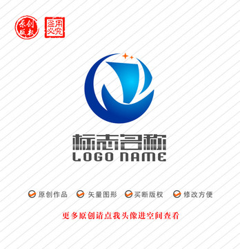 YH字母HY标志帆船logo