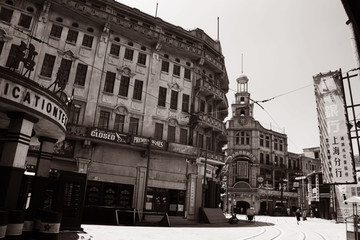 老上海旧照片黑白照片