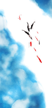 抽象水墨畫