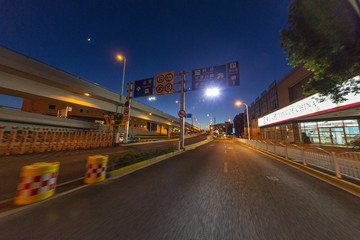 上海机场附近夜景