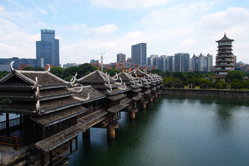 长沙烈士公园风雨桥