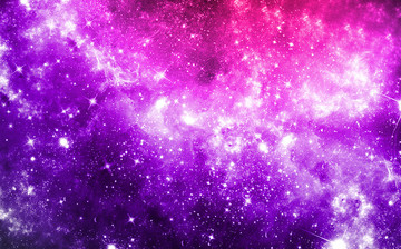 紫色唯美星空