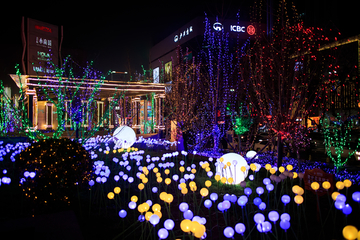 城市LED灯光夜景