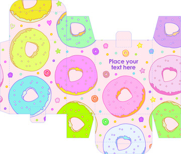 甜甜圈包装EPS分层图