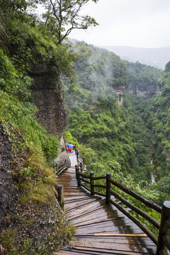 四川广元剑阁剑门关景区天梯峡