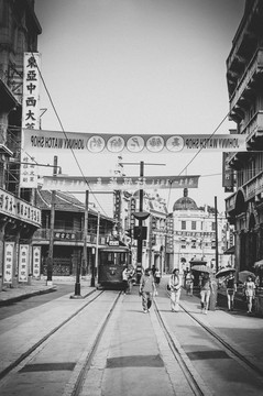 上海民国老建筑街景