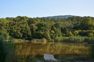 黄昏湖景