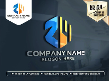 ZY字母LOGO設(shè)計(jì)