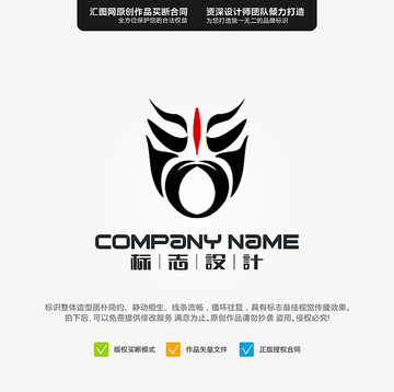 臉譜LOGO原創(chuàng)設計手繪標志設