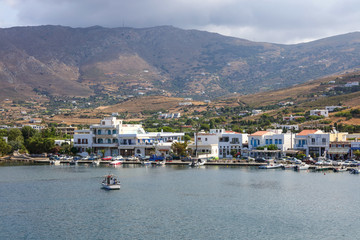 希腊爱琴海渡轮港口