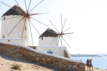 希腊米克诺斯岛卡特米利风车