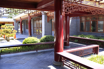 唐语砖雕地砖院落走廊庭院