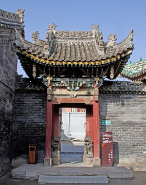 三原城隍庙中院垂花门