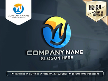 RY字母LOGO設計